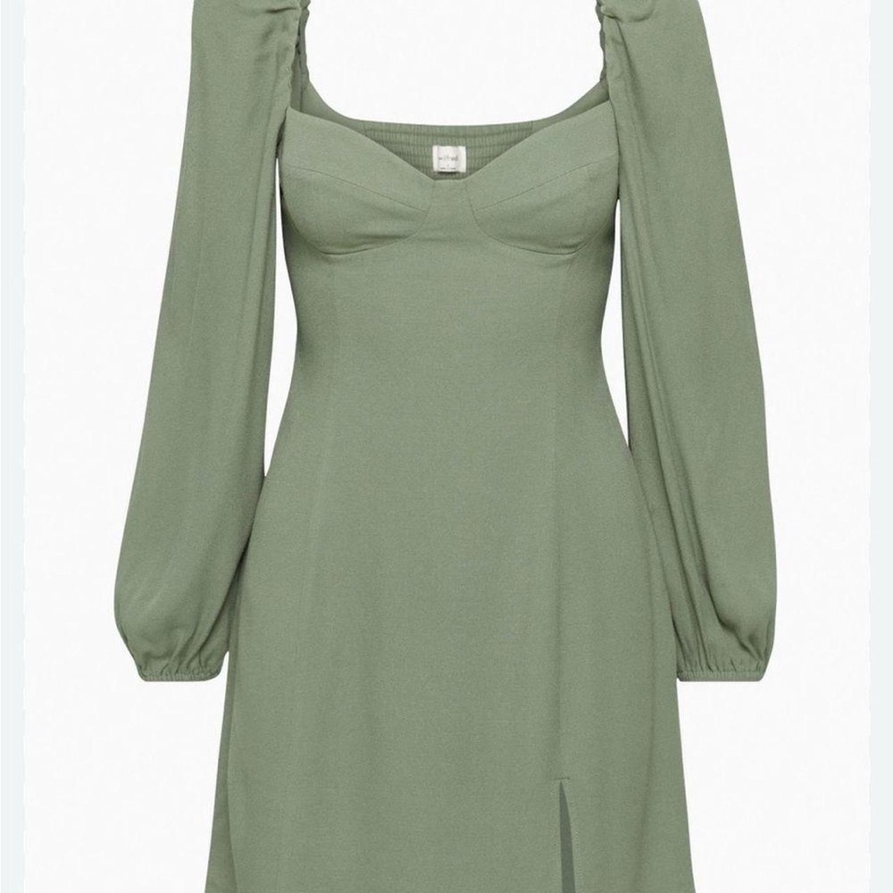 Aritzia Wilfred Sage green Castello Maxi Dress